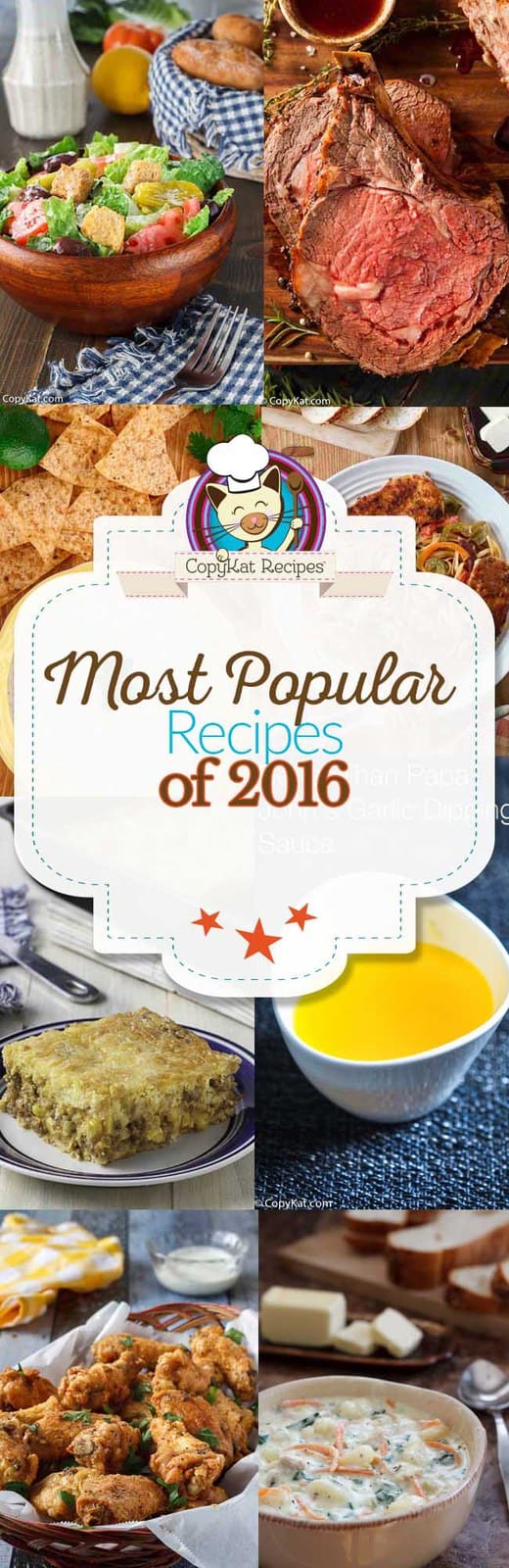 Most popular CopyKat Recipes of 2016. 