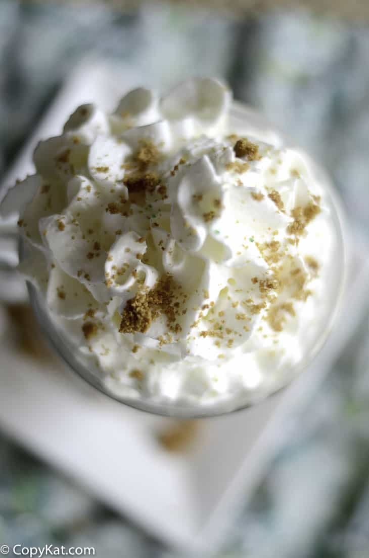 top of a homemade Starbucks Snickerdoodle Hot Chocolate