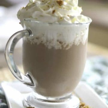 a homemade Starbucks Snickerdoodle Hot Chocolate