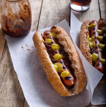 You can make delicious grilled hot dogs in your air fryer.