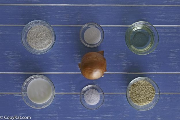 Ingredients to make Captain Ds hush puppies. 