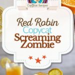 Homemade copycat red robin screaming red zombie photo collage