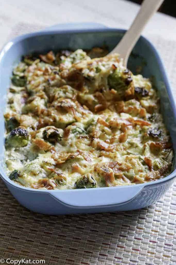 Easy Cheesy Brussels Sprout Au Gratin