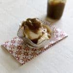 A bowl of ice cream with homemade Friendly's Peanut Butter Sauce topping.
