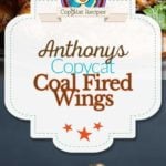 Collage of homemade Anthony's Coal Fired Wings photos