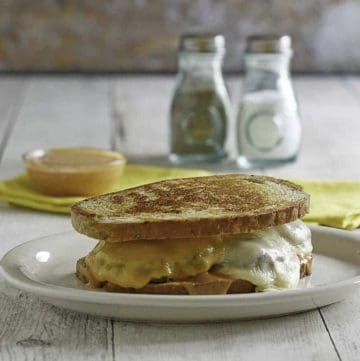 Homemade Steak and Shake Frisco Patty Melt on a plate.