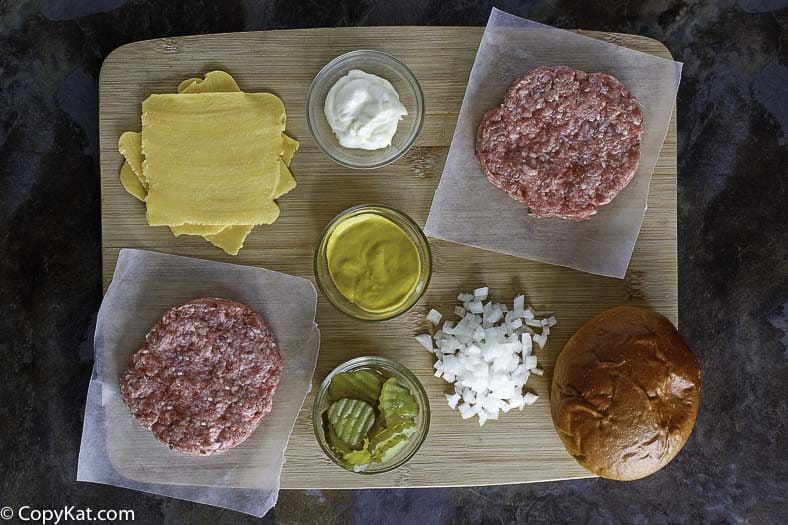 Ingredients for the James Coney Island Juicy Lucy. 