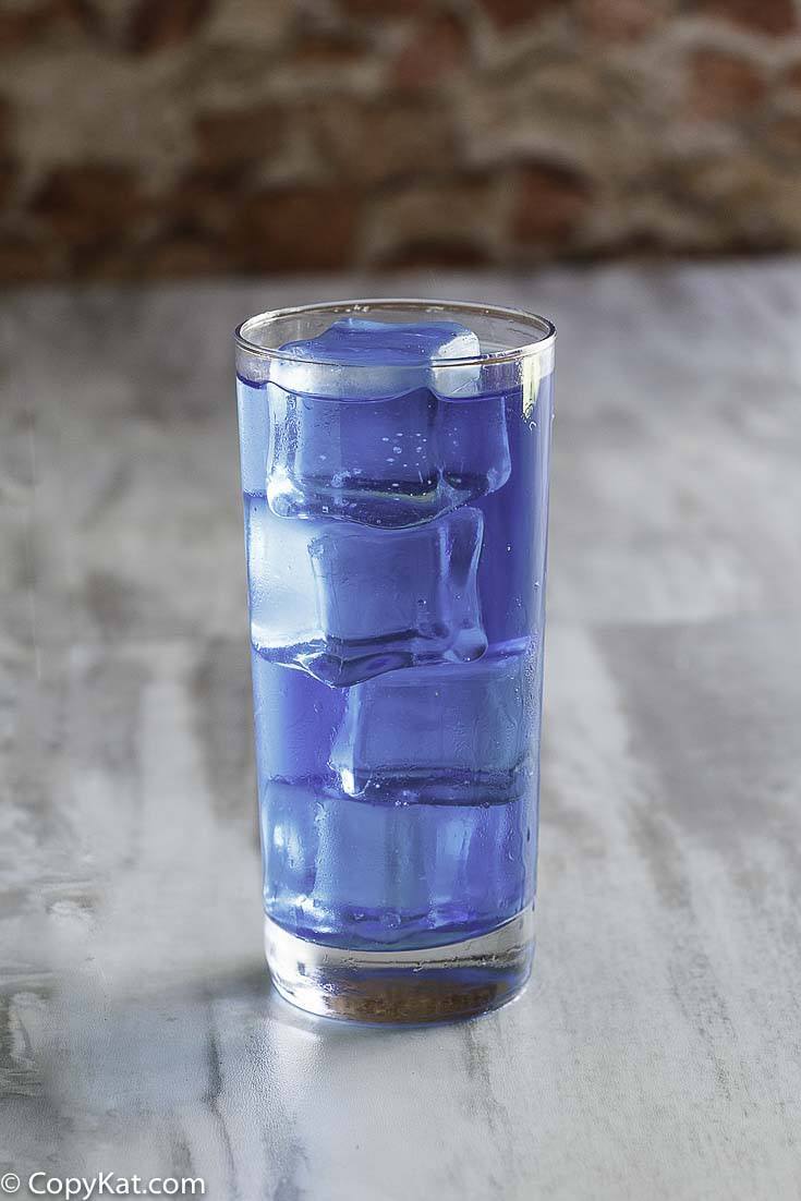 a glass of homemade Sonic Ocean Water