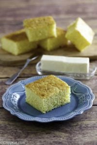 Homemade Boston Market Cornbread slices and butter