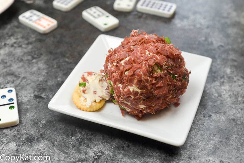 You can make flavorful cheese balls from scratch at home.   Dried beef makes this appetizer amazing. 