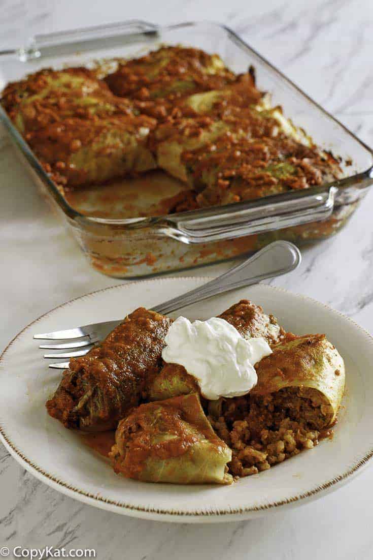 homemade stuffed cabbage rolls