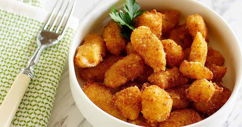 copycat culvers cheese curds in a bowl