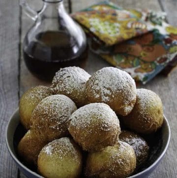 Denny's Pancake Puppies in a bowl