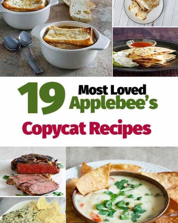 Collage of Copycat Applebees Recipe photos