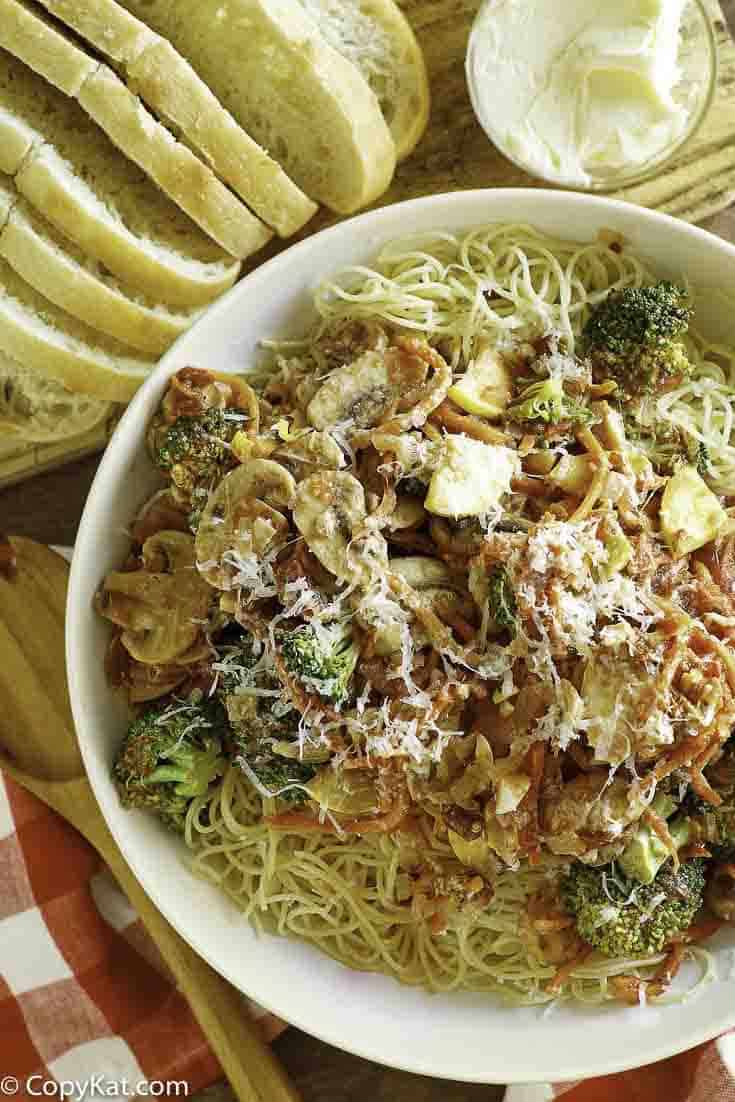 Olive Garden Capellini Primavera Pasta