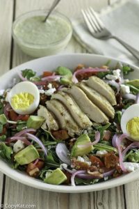 Panera Bread Green Goddess Cobb Salad is perfect for those who are following a low carb or keto diet.