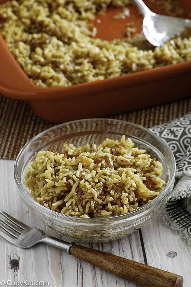 Stick of Butter Rice in a bowl