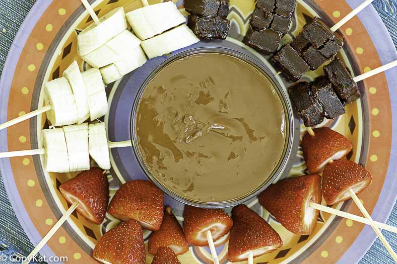 Chocolate and Marshmallow Fluff Fondue for the Little Dipper CrockPot