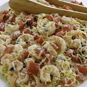 olive garden shrimp caprese pasta dinner