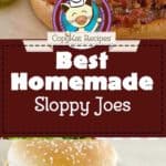 homemade sloppy joes photo collage