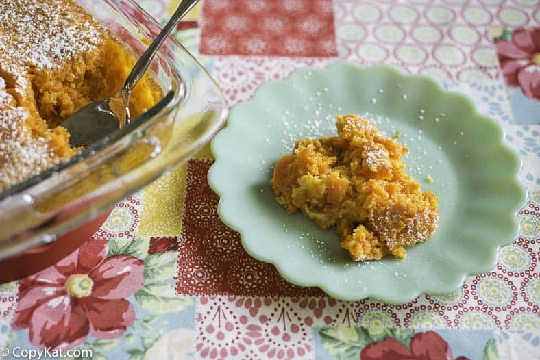 homemade carrot pudding on a plate