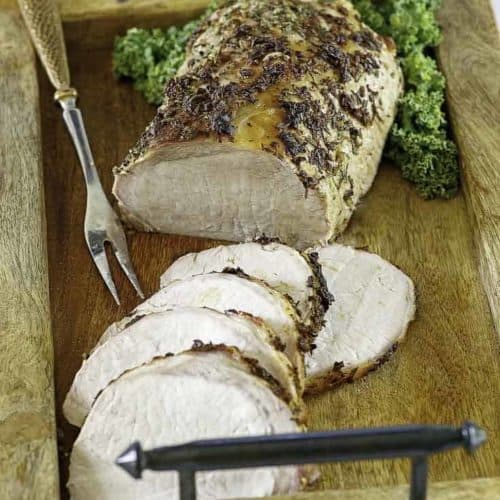 Delicious Easy To Make Roasted Pork Loin With Garlic And Rosemary