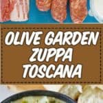 a bowl of copycat Olive Garden Zuppa Toscana