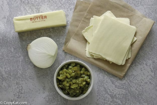 Ingredientes para dip de queso blanco