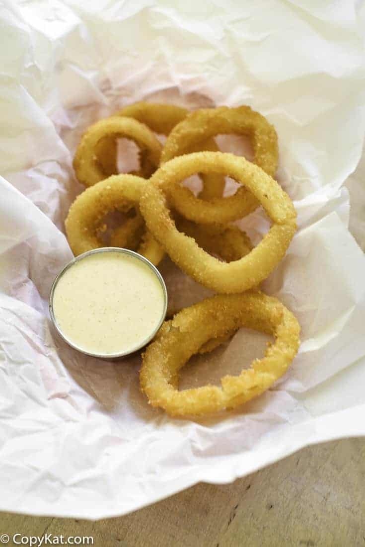 Onion Rings with Onion Ring Sauce
