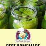 jars of homemade spicy dill pickles