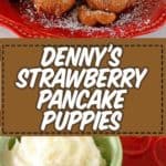 Strawberry pancake puppies