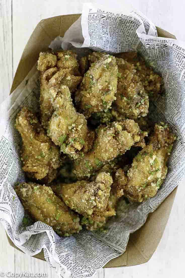 Wingstop Garlic Parmesan Wings Recipe and Video