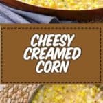 homemade southern creamed corn in a pan