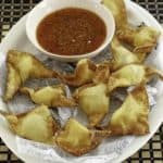 wontons filled with cream cheese