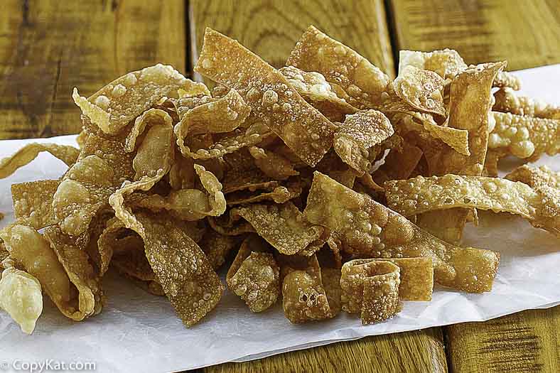 crunchy wonton strips