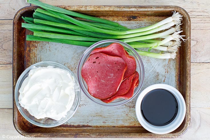 dried beef food  shot  ingredients connected  a baking sheet