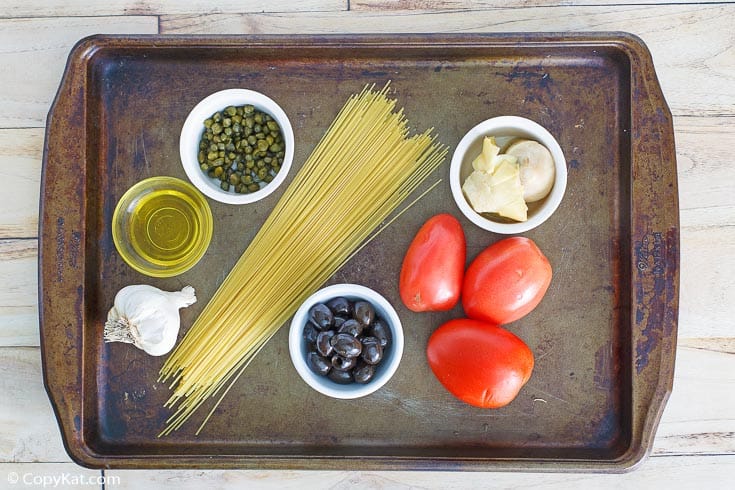 Johnny Carinos angel hair pasta with artichokes ingredients