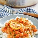 crawfish etouffee over white rice