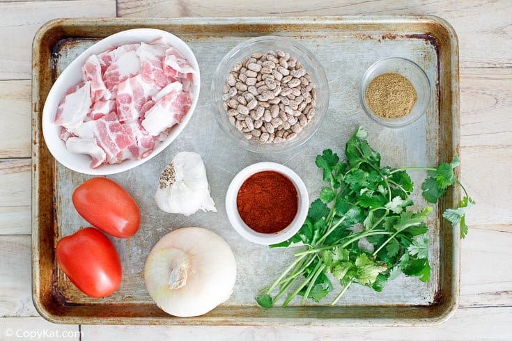 frijoles a la charra (charro beans) ingredients