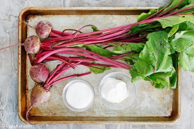 Roasted beets sour cream salad ingredients