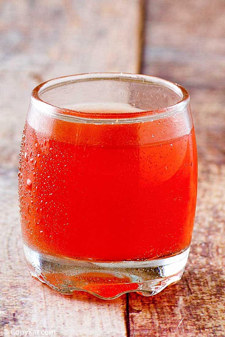Washington Apple Cocktail in a shot glass