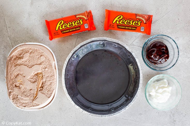 Reeses peanut butter ice cream pie ingredients
