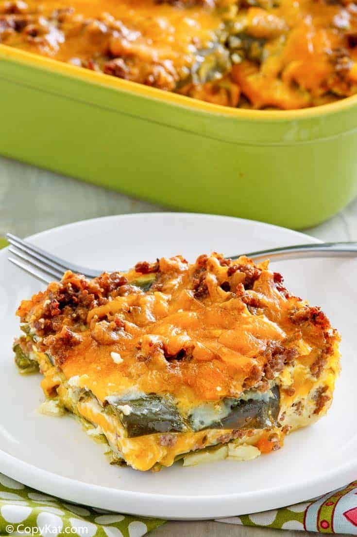 Easy Chili Relleno Casserole with Beef - CopyKat Recipes