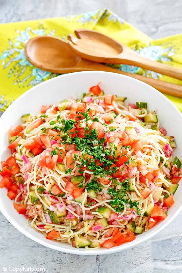 Luby's Spaghetti Salad - CopyKat Recipes