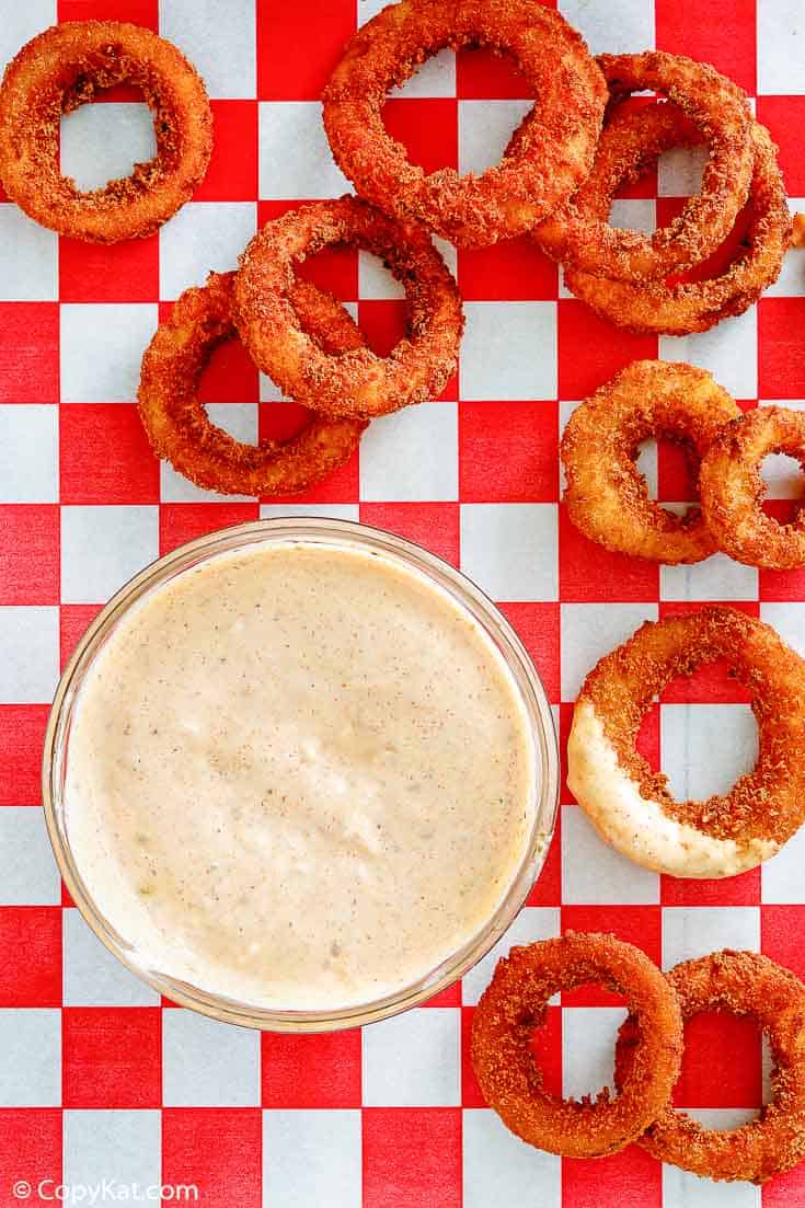 Outback's Blooming Onion and Dipping Sauce 