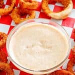 blooming onion sauce and onion rings
