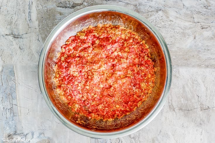 ground beef mixture for hamburger tater tot casserole in a bowl