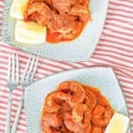 two servings of homemade Red Lobster Cajun Shrimp