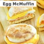 two homemade egg mcmuffins