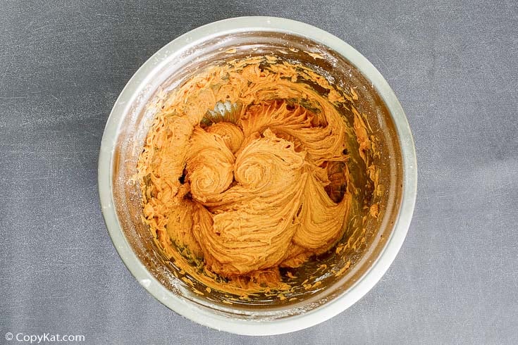 peanut butter pie filling in a mixing bowl